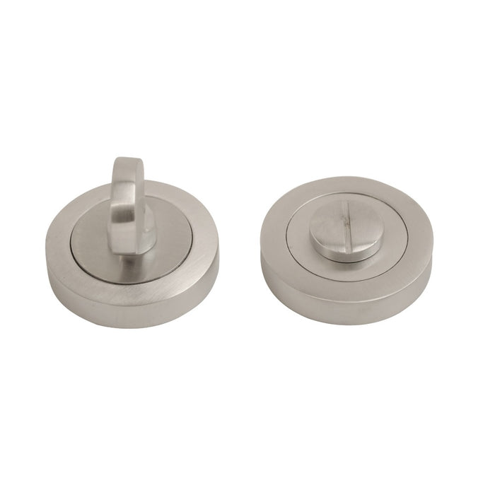 Bathroom Turn Escutcheon Satin Chrome