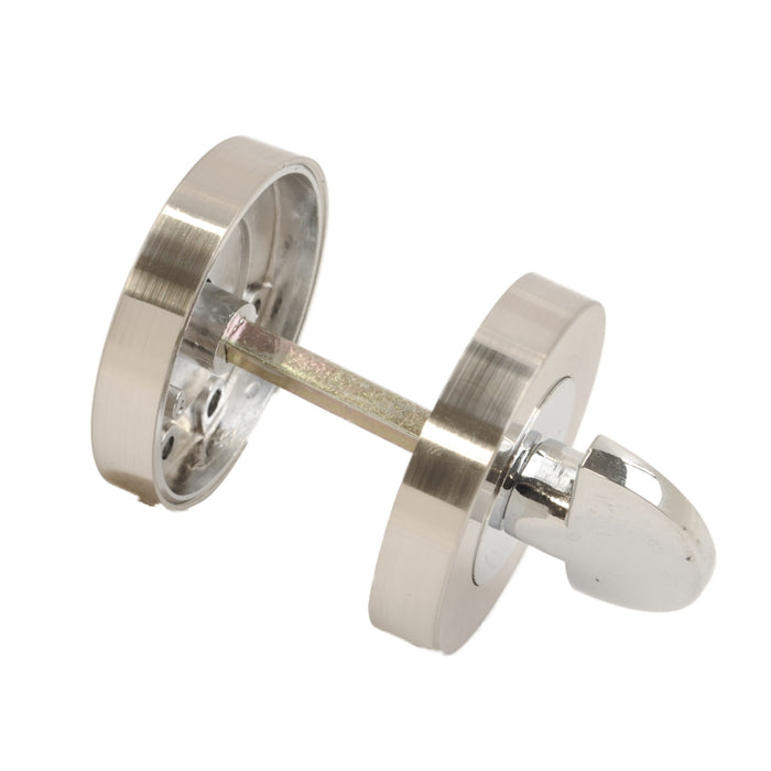Bathroom Turn Escutcheon Chrome/Satin Chrome