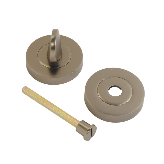 Bathroom Turn Escutcheon Gun Metal