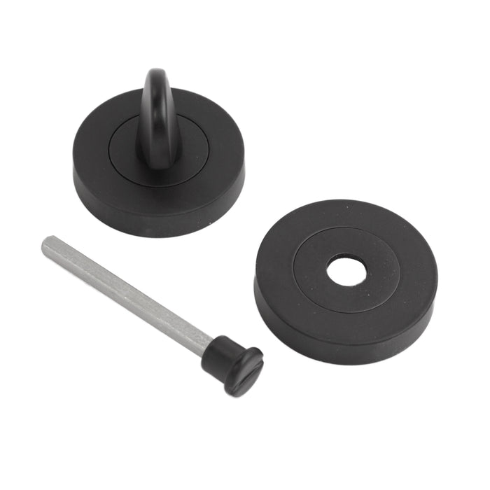 Bathroom Turn Escutcheon Matt Black