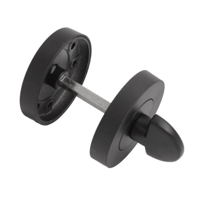 Bathroom Turn Escutcheon Matt Black