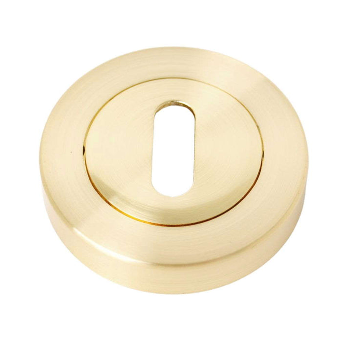 Escutcheon Keyhole Satin Brass