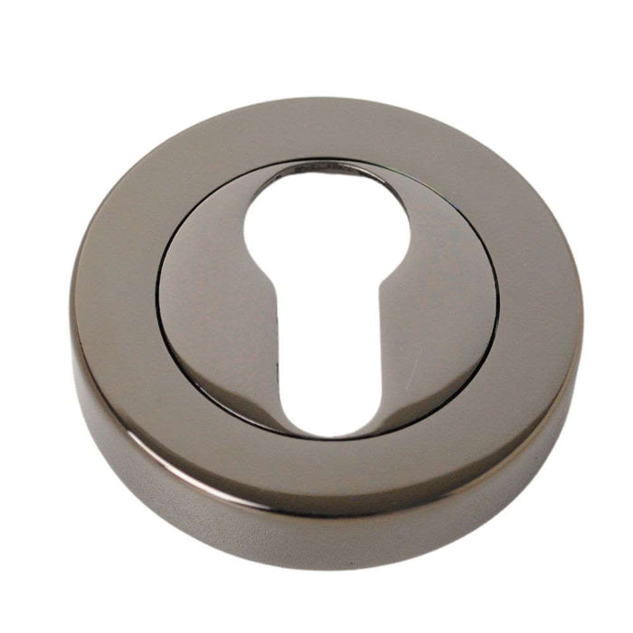 Euro Escutcheon Polished Black Nickel