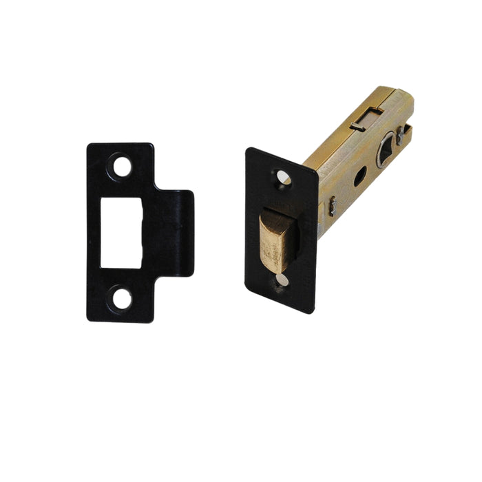 Tubular Latch (Bolt Through) CE Rated Matt Black