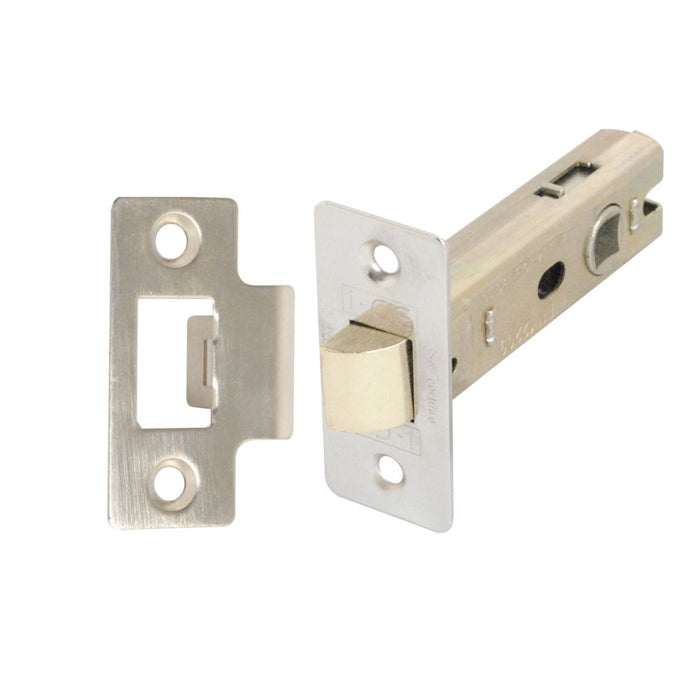 Tubular Latch (Bolt Through) CE Rated Satin Nickel Plated