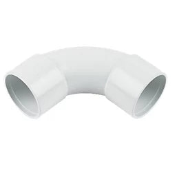 White Pushfit 92.5° Swept Bend 32mm