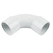 White Swept Bend Solvent 32mm