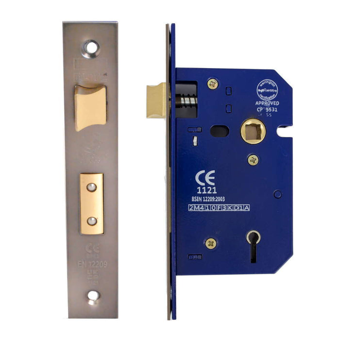 5 Lever Sashlock 63mm CE Rated Black Nickel