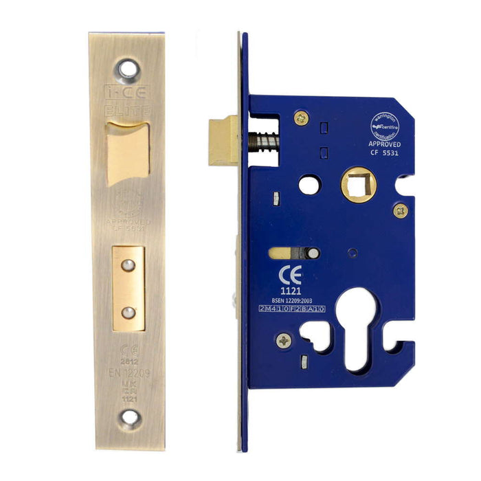 Euro Sash Lock Case 63mm CE Rated Antique Brass