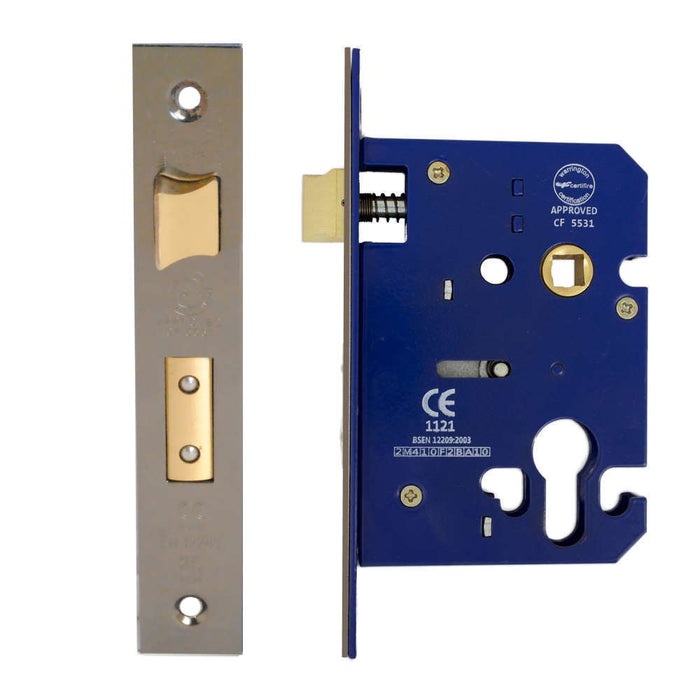 Euro Sash Lock Case 75mm CE Rated Gun Metal