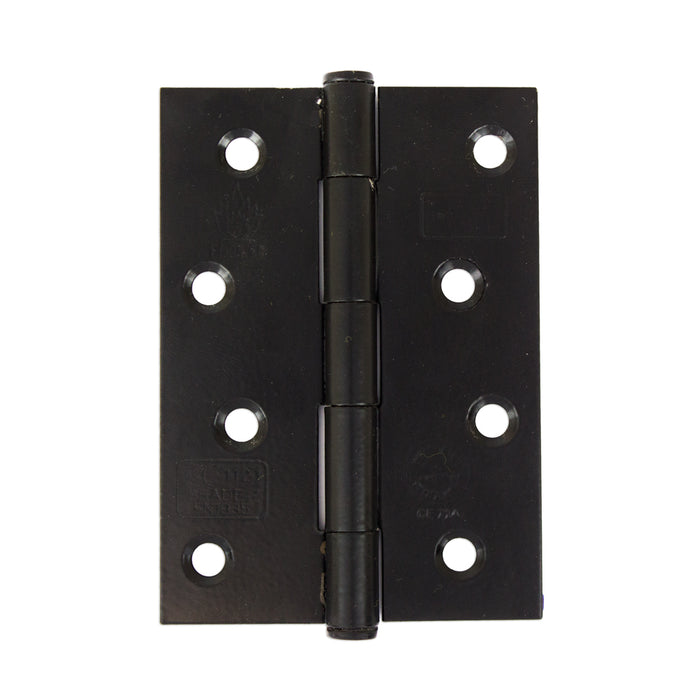 Button Tip Butt Hinge 100mm CE Rated Black