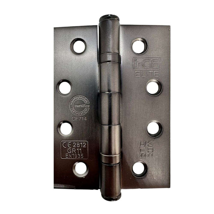 Mild Steel Ball Bearing Hinge 100mm UKCA11 Rated Gun Metal