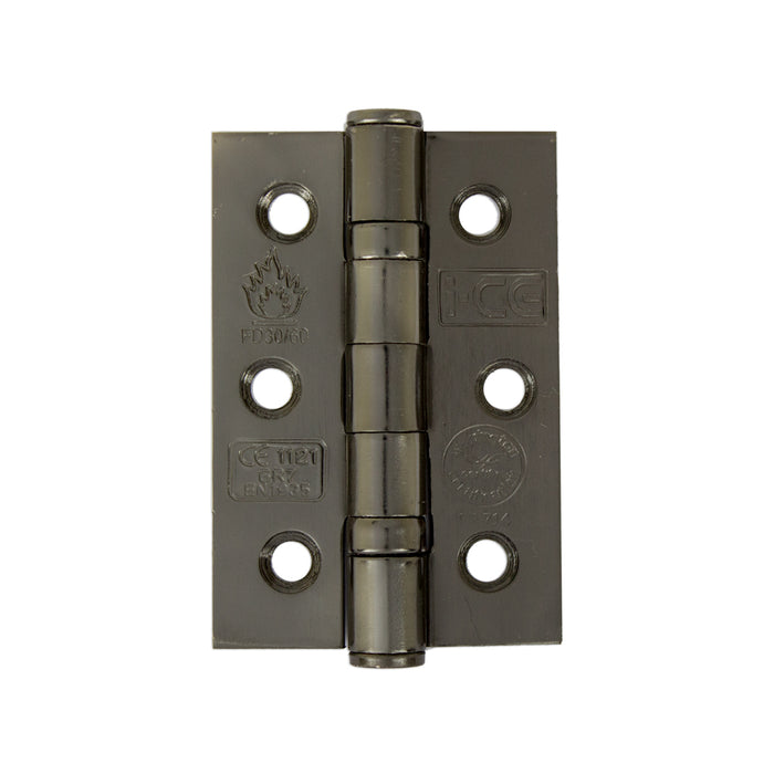 Mild Steel Ball Bearing Hinge 76mm CE7 Rated Florentine Bronze