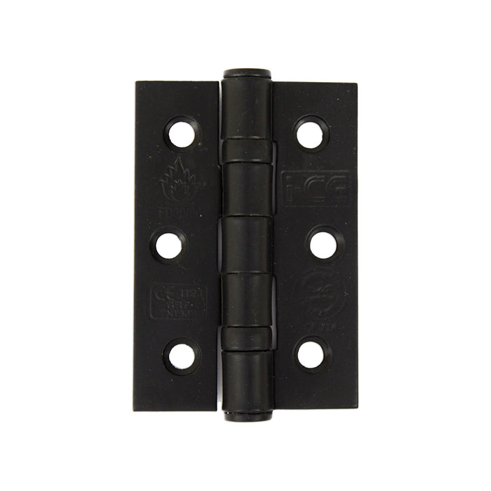 Stainless Steel Ball Bearing Hinge 76mm CE7 Rated Black