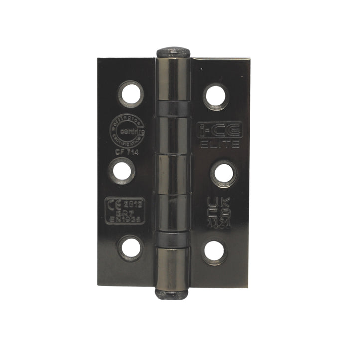 Mild Steel Ball Bearing Hinge 76mm CE/UKCA7 Rated Black Nickel