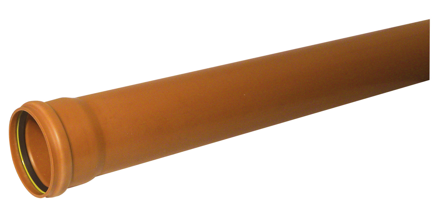 Single Socket Underground Downpipe 110mm (6m length)