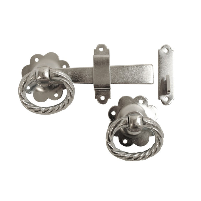 Twisted Ring Gate Latch BZP