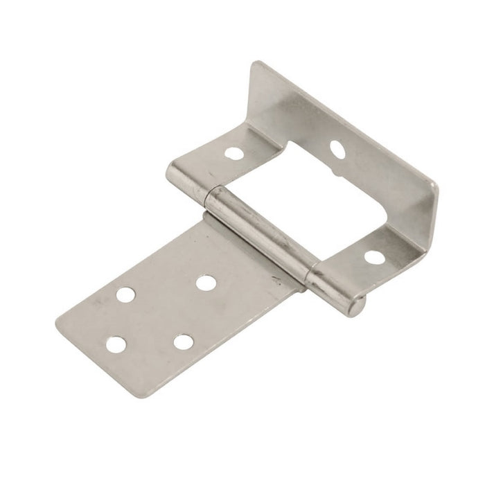Cranked Flush Hinge BZP 50mm