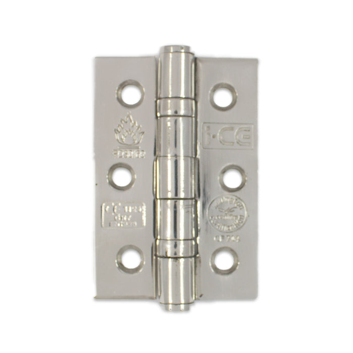 Stainless Steel Ball Bearing Hinge 76mm CE7 Rated Polished