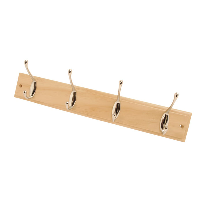 Hat & Coat Rack Pine - 4 hook CP