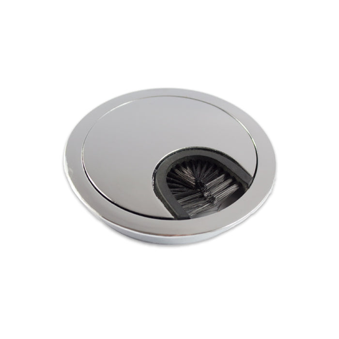 Cable tidy Desk insert Grommet Polished Chrome