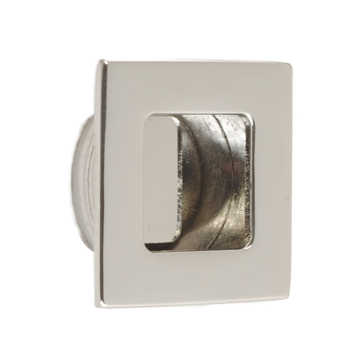 Recess Door Pull Square Polished Chrome