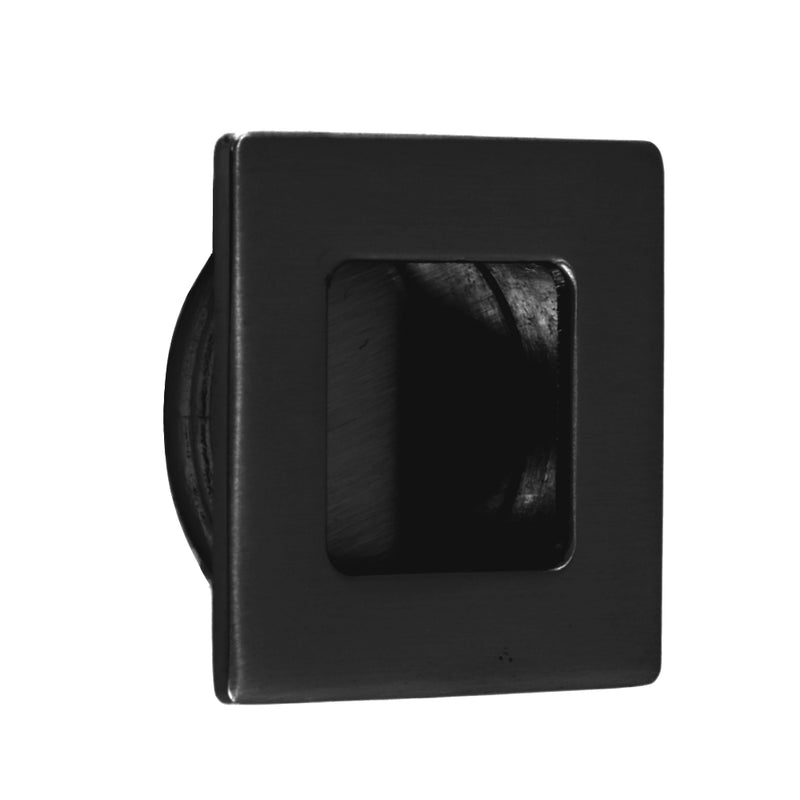 Recess Door Pull Square Matt Black