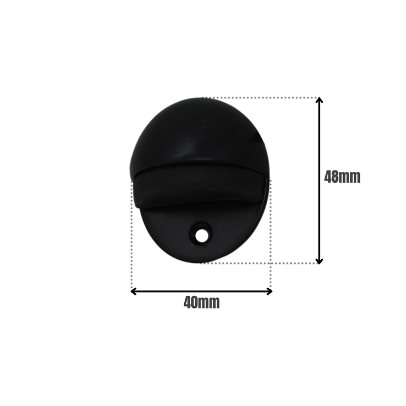 Hooded Door Stop Matt Black