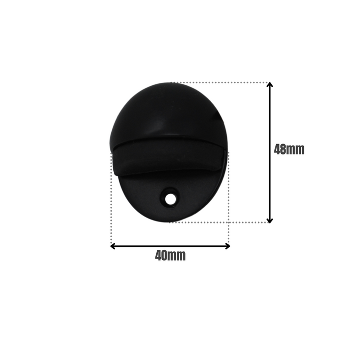 Hooded Door Stop Matt Black