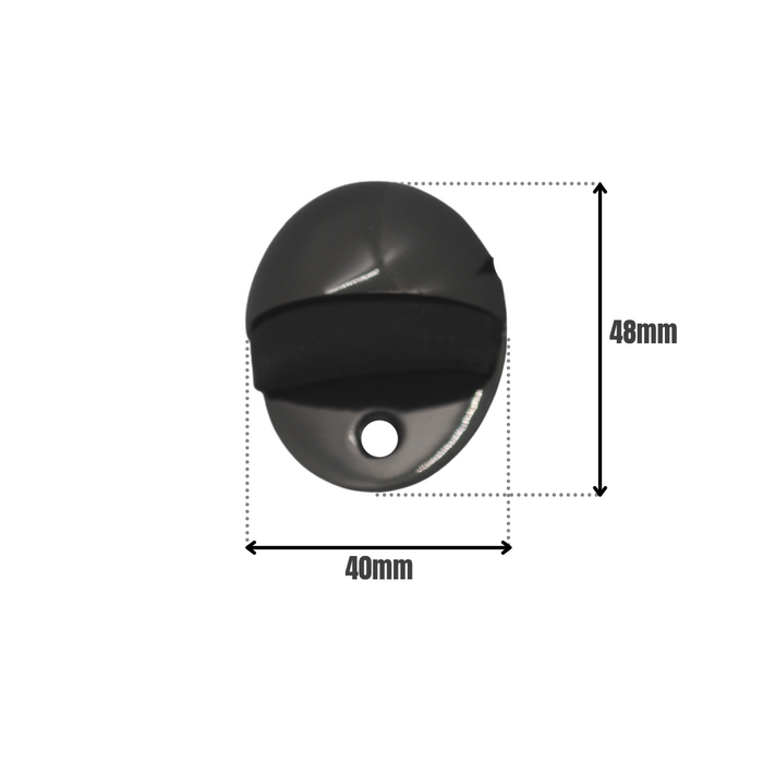 Hooded Door Stop Black Nickel
