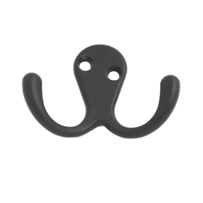 Double Robe Hook Matt Black