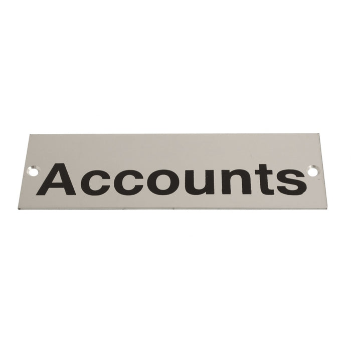 Sign Screen Printed Accounts SAA