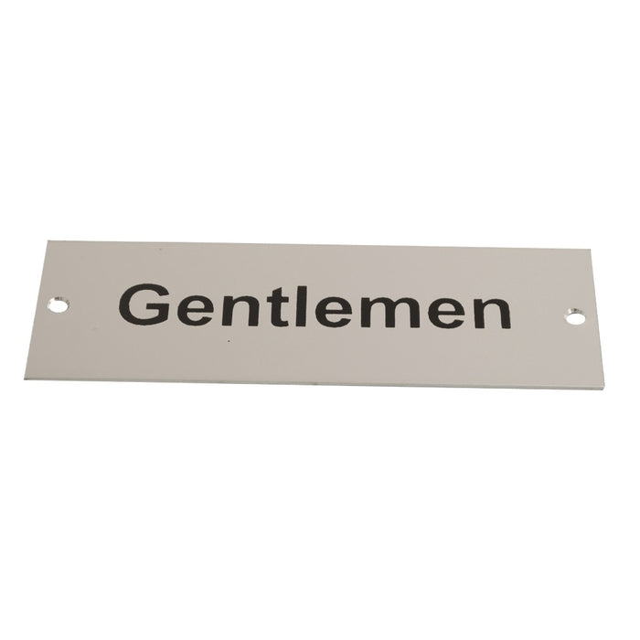 Sign Screen Printed Gentleman SAA