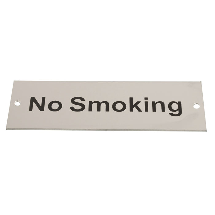 Sign Screen Printed No Smoking SAA