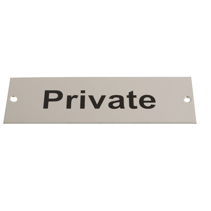 Sign Screen Printed Private SAA