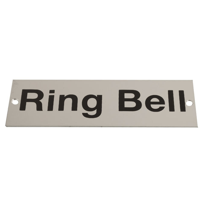 Sign Screen Printed Ring Bell SAA