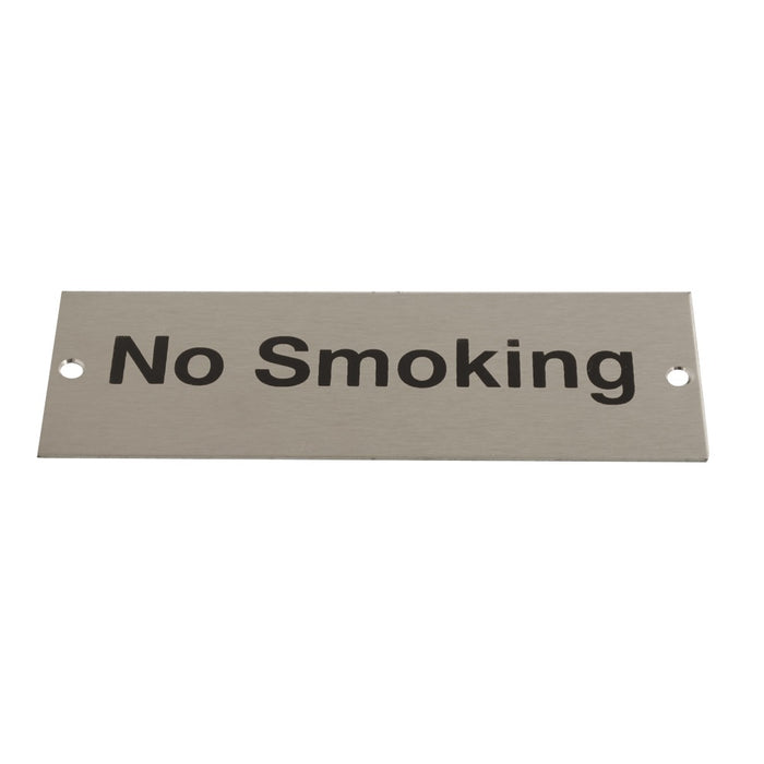 Sign Screen Printed No Smoking SSS