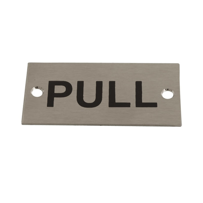 Sign Screen Printed Pull SSS 75x40mm