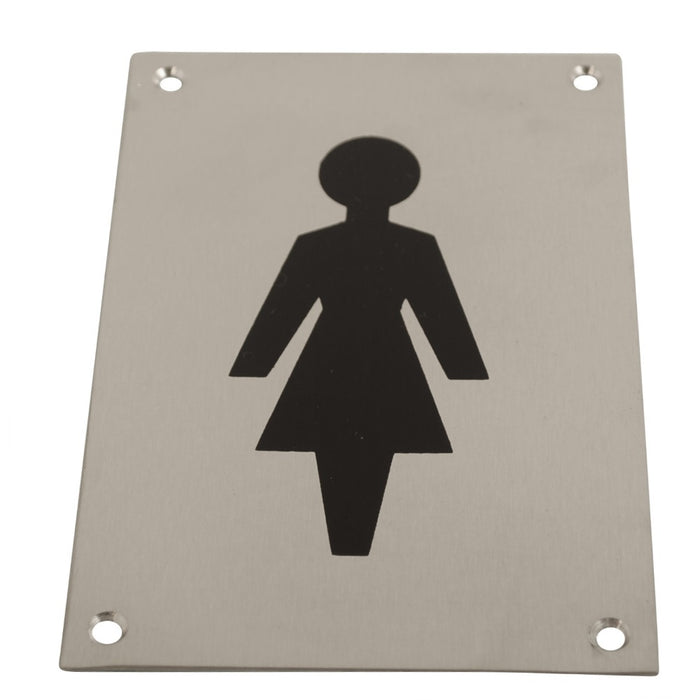 Sign Screen Printed Female SSS 150x100mm