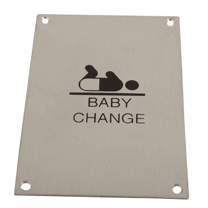 Sign Screen Printed Baby Change SSS 150x100mm
