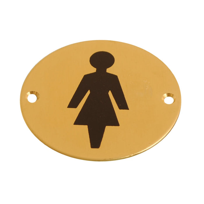 Disc Screen Printed Female Brass 76mm