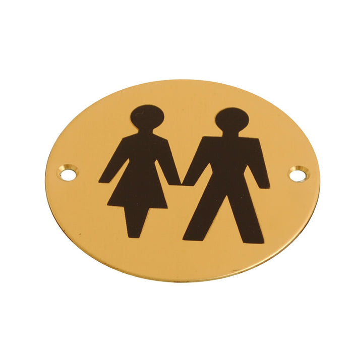 Disc Screen Printed Unisex Brass 76mm