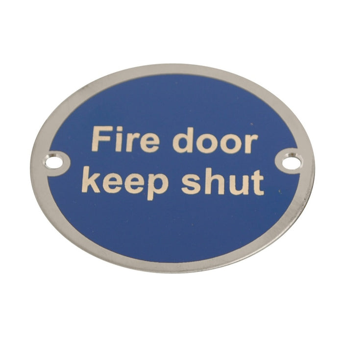 Disc Fire Door Keep Shut PSS 76mm