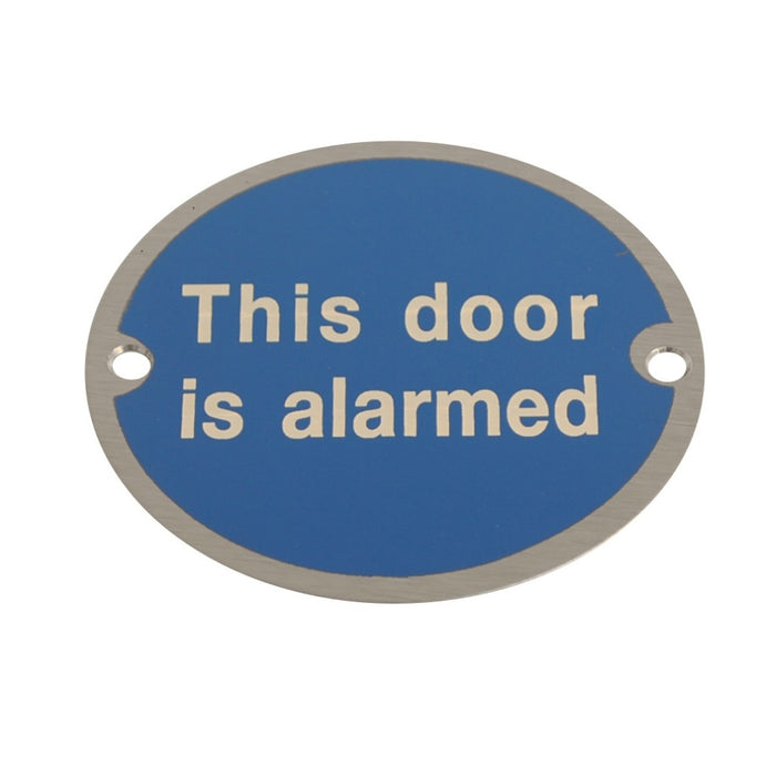 Disc This Door is Alarmed SSS 76mm