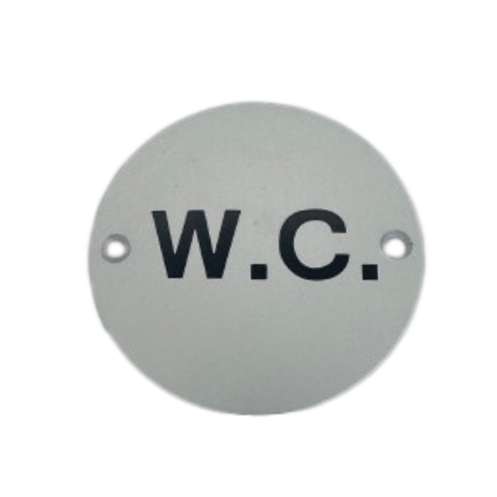 Disc Screen Printed W.C. SAA 76mm