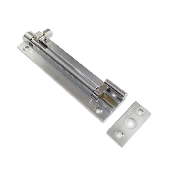 25mm Barrel Bolt Necked Satin Chrome