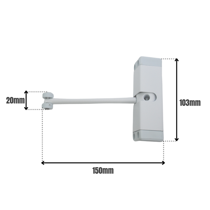 Surface Door Closer White