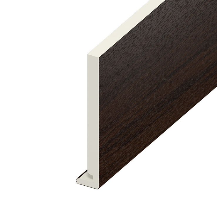 Rosewood Woodgrain Fascia Board (5m length)