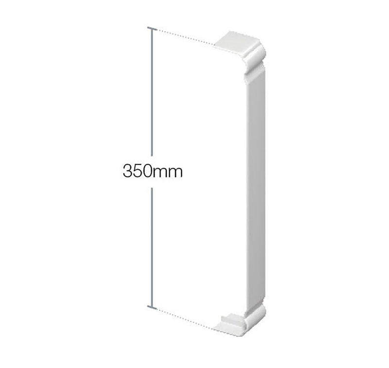 White Ogee External Corner Trim 350mm