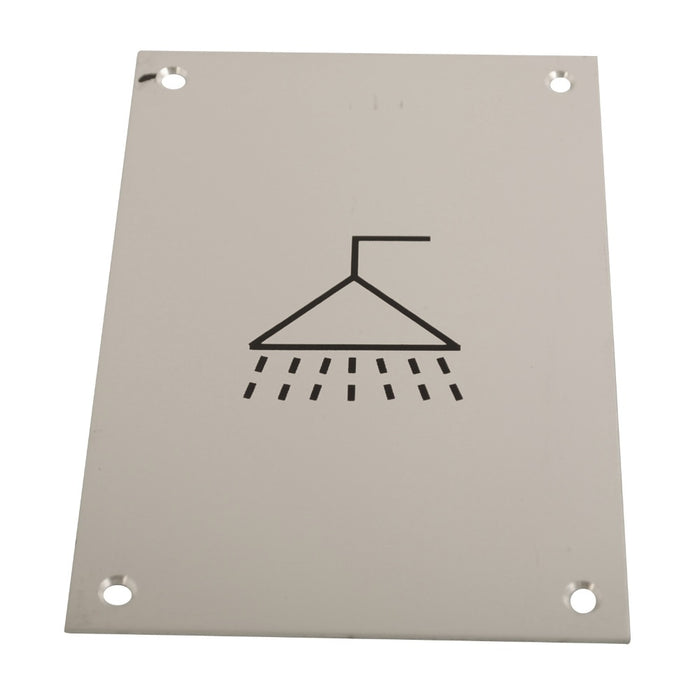 Sign screen Printed Shower SAA 150x100mm